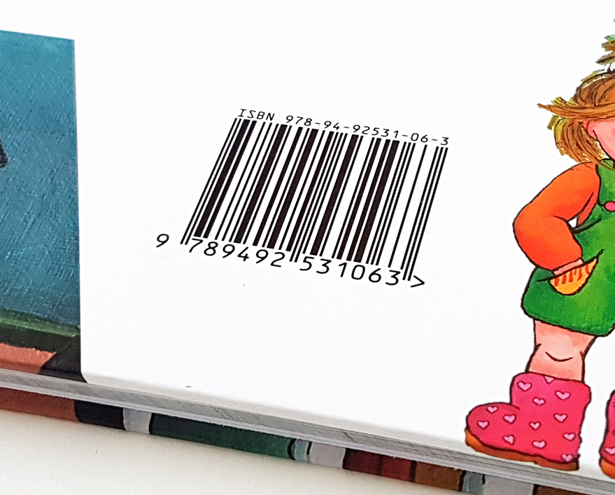 Voorbeeld ISBN barcode op omslag